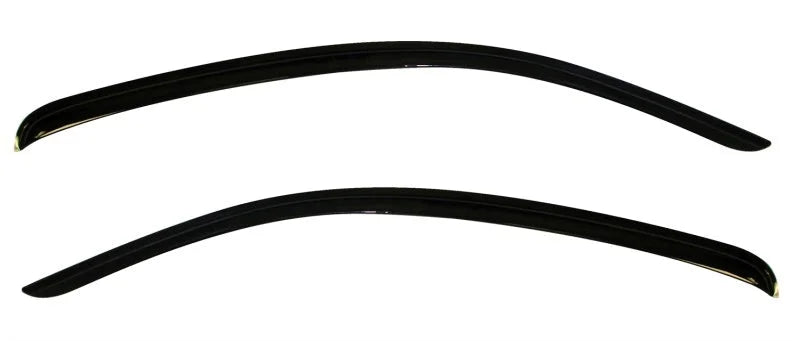 AVS 12-14 Ford Mustang Ventvisor Outside Mount Window Deflectors 2pc - Smoke - Side View