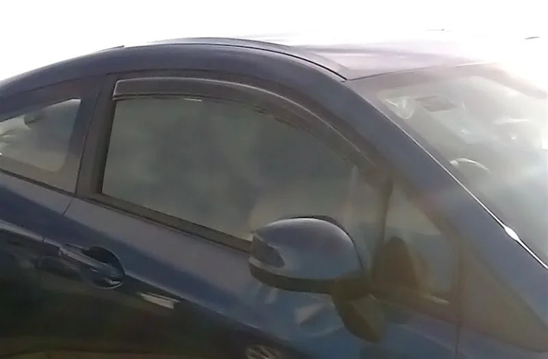 AVS 12-15 Honda Civic Coupe Ventvisor Outside Mount Window Deflectors 2pc - Smoke - Side View