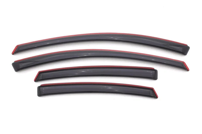 AVS 13-16 Dodge Dart Ventvisor In-Channel Front & Rear Window Deflectors 4pc - Smoke - Main Product View