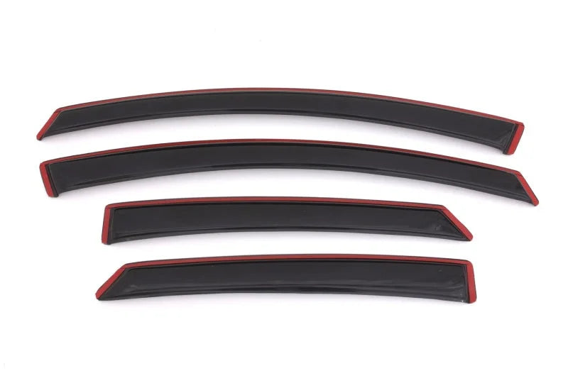 AVS 13-18 Ford Fusion Ventvisor In-Channel Front & Rear Window Deflectors 4pc - Smoke - Side View
