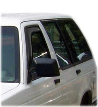 Load image into Gallery viewer, AVS 14-18 Chevy Silverado 1500 Standard Cab Ventvisor In-Channel Window Deflectors 2pc - Smoke - Back View