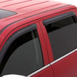 Load image into Gallery viewer, AVS 15-18 Chevy Silverado 2500 Crew Cab Ventvisor Outside Mount Window Deflectors 4pc - Smoke - Side View