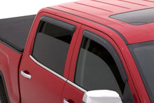 Load image into Gallery viewer, AVS 15-18 Chevy Silverado 2500 Crew Cab Ventvisor Outside Mount Window Deflectors 4pc - Smoke - Installation View