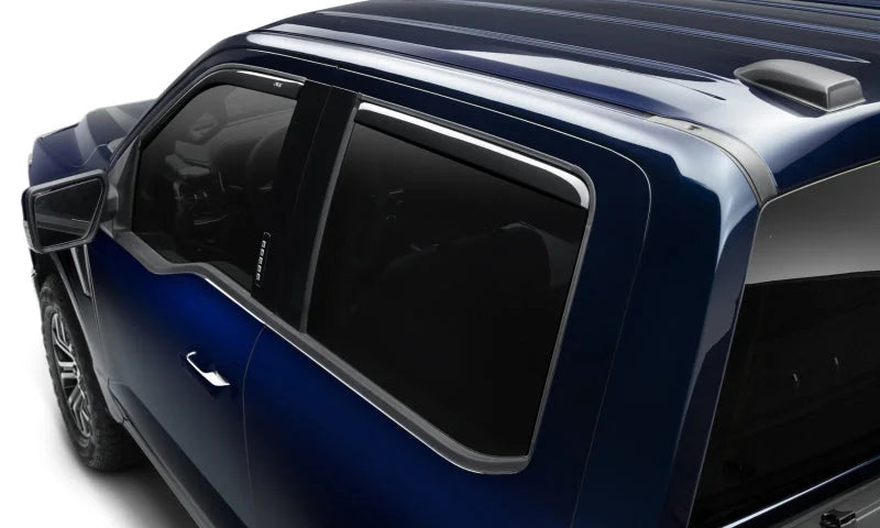 AVS 15-18 Ford F-150 Supercrew Ventvisor In-Channel Front & Rear Window Deflectors 4pc - Smoke - Additional View 8
