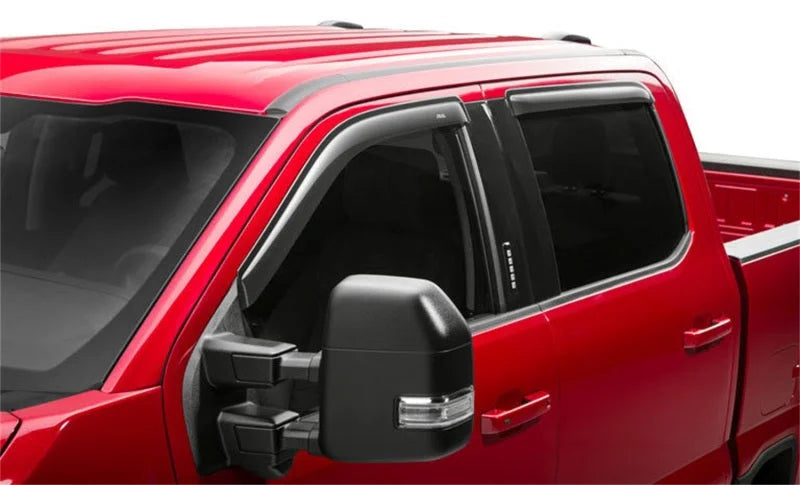 AVS 15-18 Ford F-150 Supercrew Ventvisor Outside Mount Window Deflectors 4pc - Smoke - Main Product View