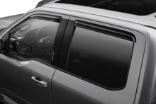 Load image into Gallery viewer, AVS 15-18 Ford F-150 Supercrew Ventvisor Outside Mount Window Deflectors 4pc - Smoke - Installation View