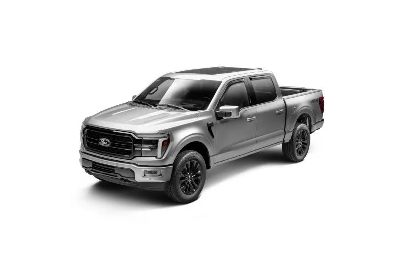 AVS 15-18 Ford F-150 Supercrew Ventvisor Outside Mount Window Deflectors 4pc - Smoke - Additional View 5