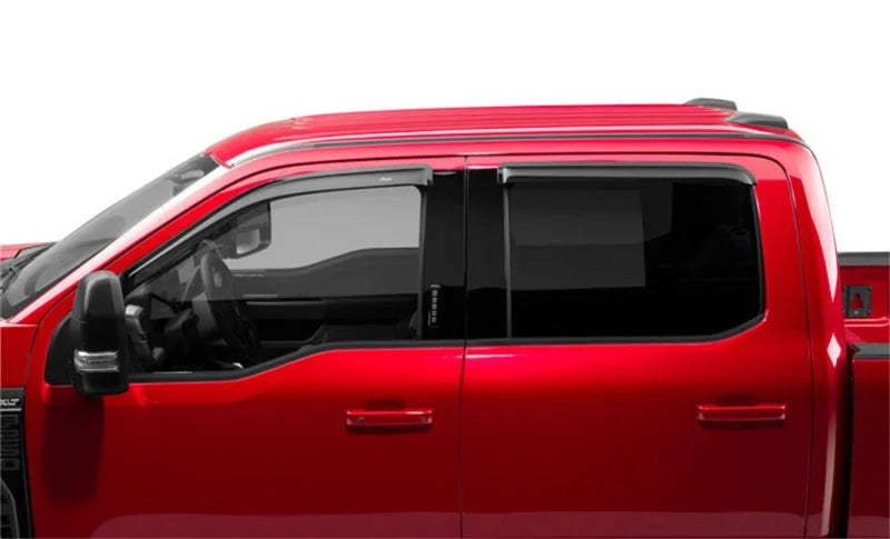AVS 15-18 Ford F-150 Supercrew Ventvisor Outside Mount Window Deflectors 4pc - Smoke - Additional View 8