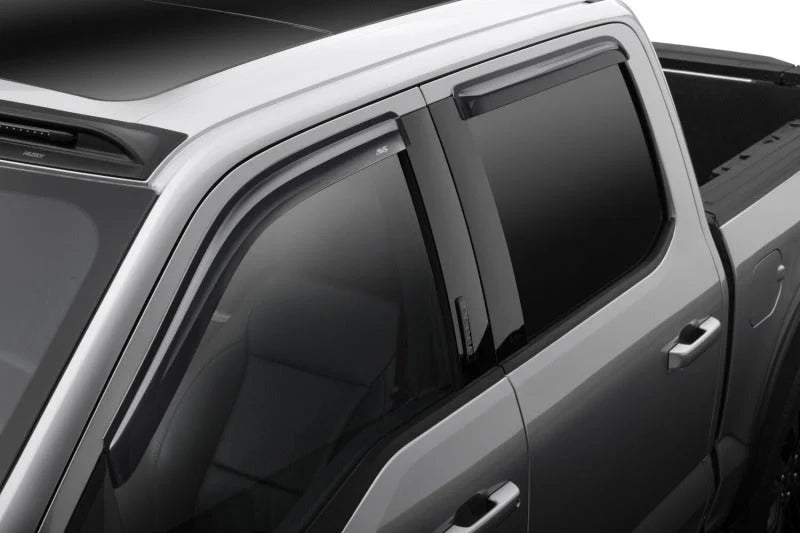 AVS 15-18 Ford F-150 Supercrew Ventvisor Outside Mount Window Deflectors 4pc - Smoke - Additional View 10