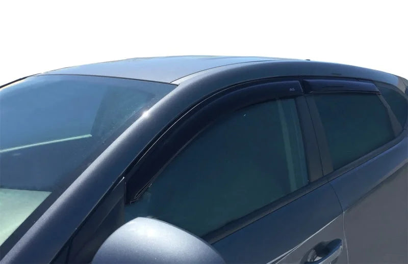 AVS 16-20 Hyundai Tucson Ventvisor Outside Mount Window Deflectors 4pc - Smoke - Back View