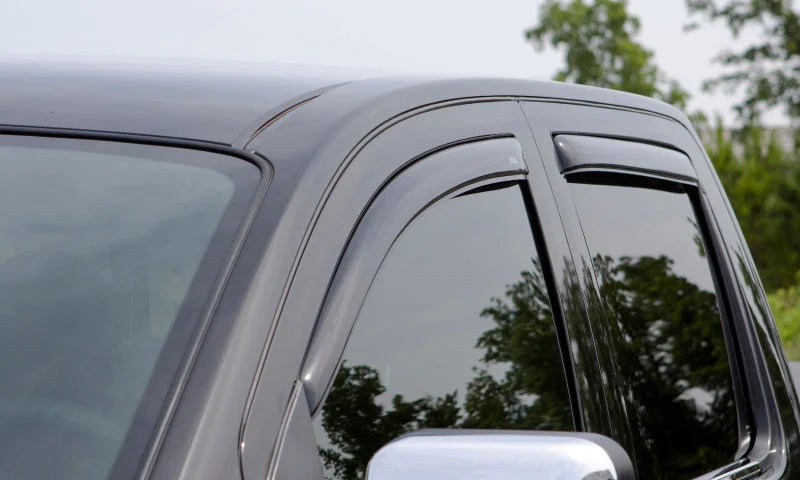 AVS 17-18 Ford F-250 Super Duty Supercrew Ventvisor Front & Rear Window Deflectors 4pc - Smoke - Back View