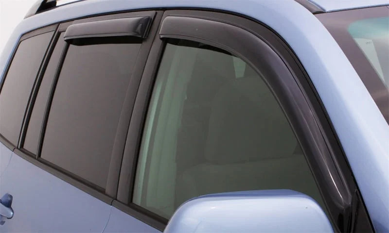 AVS 17-22 Nissan Kicks Ventvisor Outside Mount Window Deflectors 4pc - Smoke - Detail View
