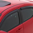 Load image into Gallery viewer, AVS 19-22 Mazda 3 Hatchback Ventvisor Outside Mount Window Deflectors 4pc - Smoke - Back View