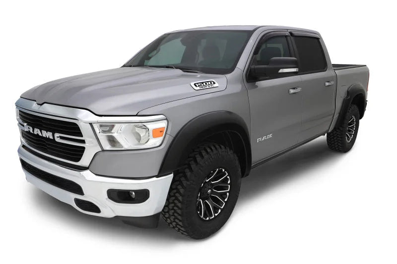AVS 2019 RAM 1500 Crew Cab Ventvisor Outside Mount Front & Rear Window Deflectors 4pc - Smoke - Back View