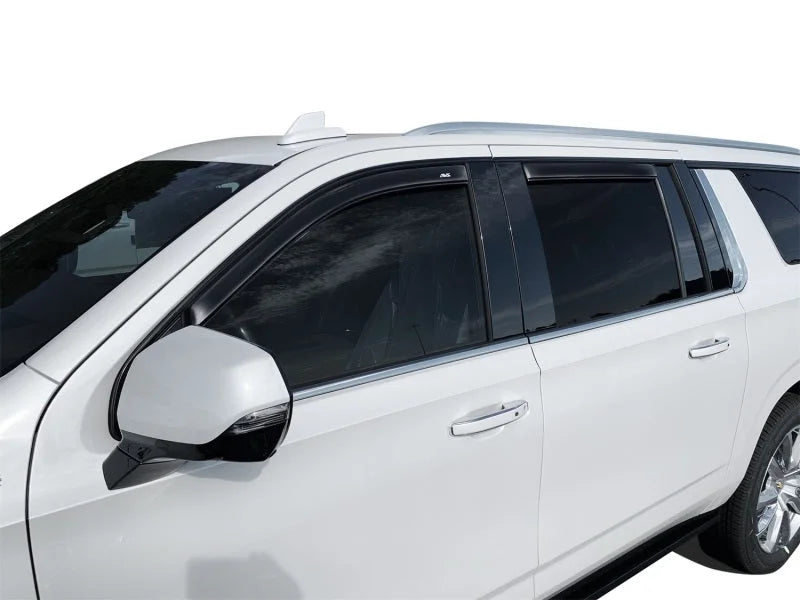 AVS 2021 GM Suburban/Yukon XL/Escalade ESV Ventvisor In-Channel Window Deflectors 4pc - Smoke - Installation View