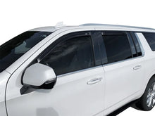 Load image into Gallery viewer, AVS 2021 GM Tahoe/Yukon/Escalade Ventvisor In-Channel Window Deflectors 4pc - Smoke - Installation View