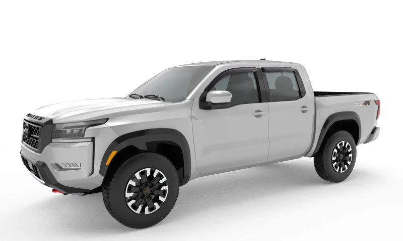 AVS 2022 Nissan Frontier (Crewcab Pickup) Ventvisor Outside Mount Window Deflectors 4pc - Smoke - Side View