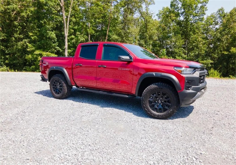 AVS 2023 Chevrolet Colorado / GMC Canyon Ventvisor Outside Mount Window Deflectors 4pc - Smoke - Additional View 8