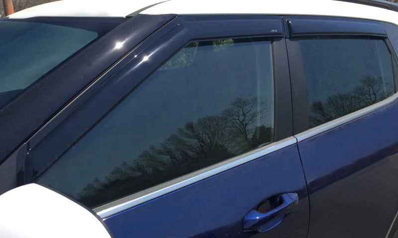 AVS 21-22 Kia Seltos Ventvisor Outside Mount Window Deflectors 4pc - Smoke - Side View