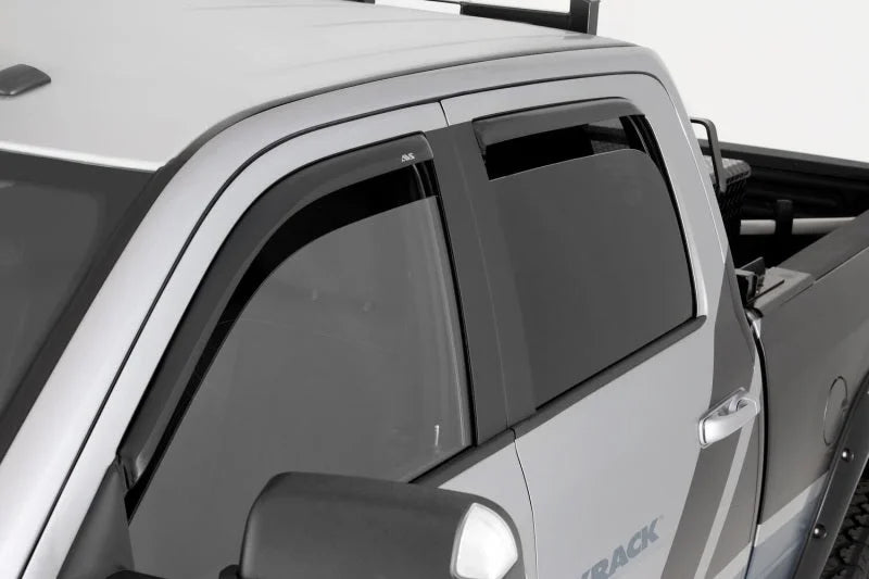 AVS 22-23 Toyota Tundra Ext. Cab/DC Ventvisor Front & Rear Window Deflectors 4pc - Smoke - Side View