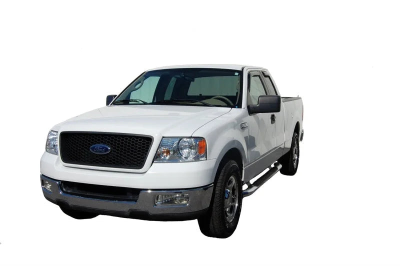 AVS 22-23 Toyota Tundra Ext. Cab/DC Ventvisor Front & Rear Window Deflectors 4pc - Smoke - Installation View