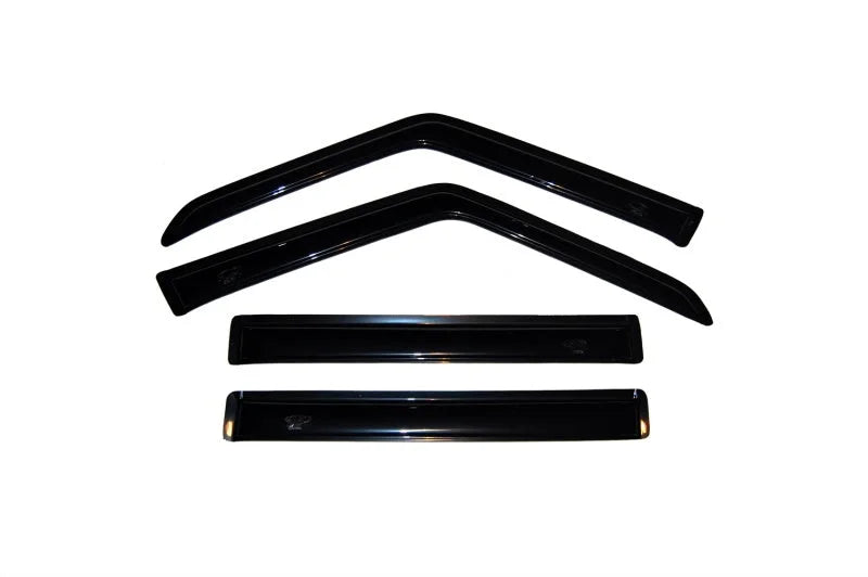 AVS 84-01 Jeep Cherokee (4 Door Excl. Limited Model) Ventvisor Window Deflectors 4pc - Smoke - Detail View