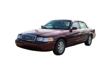 Load image into Gallery viewer, AVS 98-11 Ford Crown Victoria (Short Rears) Ventvisor Outside Mount Window Deflectors 4pc - Smoke - Detail View