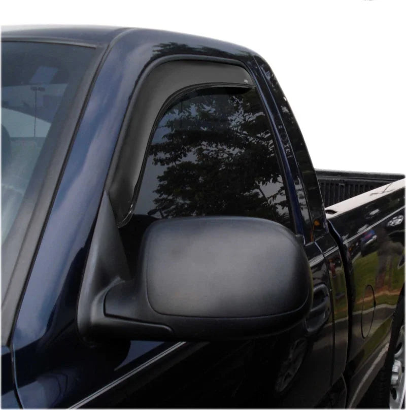 AVS 99-07 Chevy Silverado 1500 Standard Cab Ventvisor In-Channel Window Deflectors 2pc - Smoke - Back View