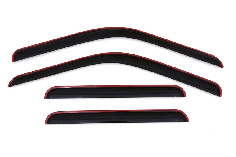 AVS 99-16 Ford F-250 Supercrew Ventvisor In-Channel Front & Rear Window Deflectors 4pc - Smoke - Side View