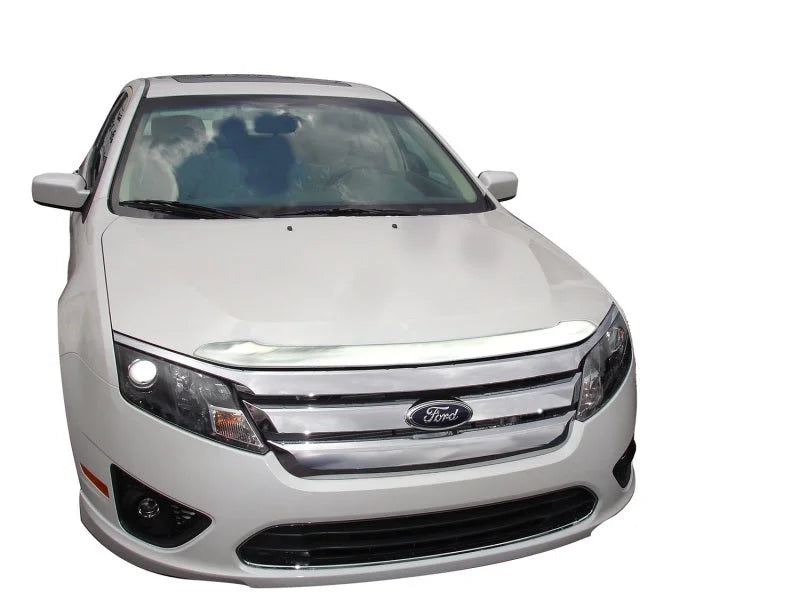 AVS Aeroskin Low Profile Hood Shield - Chrome fits 2010-2012 Ford Fusion - Side View