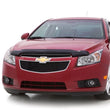 Load image into Gallery viewer, AVS Carflector Low Profile Hood Shield - Smoke fits 2007-2012 Nissan Sentra / 2009-2012 Nissan Sentra SR - Back View