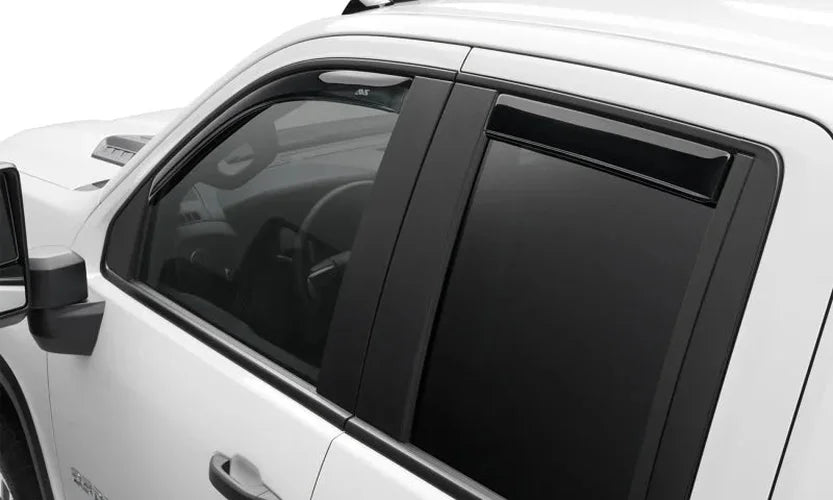 AVS 21-22 Hyundai Santa Cruz In-Channel Ventvisor Front & Rear Window Deflectors 4pc - Smoke - Back View