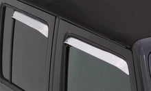 Load image into Gallery viewer, AVS Ventshade Front &amp; Rear Window Deflectors - Stainless fits 2007-2017 Jeep Wrangler / 2018 Jeep Wrangler JK - Back View