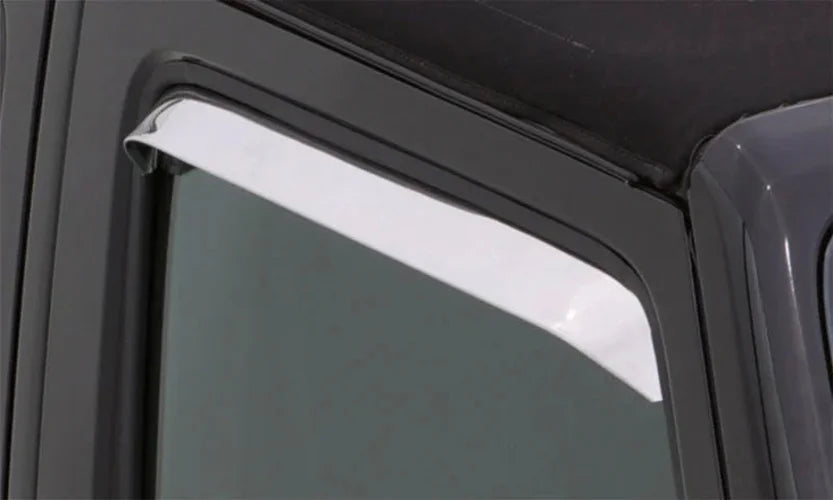 AVS Ventshade Window Deflectors 2pc - Stainless fits 1983-1992 Ford Bronco II / Ranger - Check Fitment Details - Back View