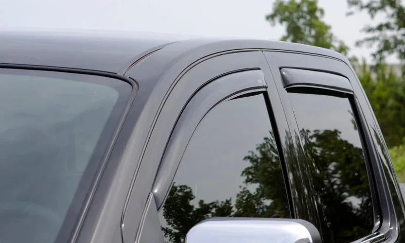 AVS 07-13 Chevy Silverado 1500 Ext. Cab Ventvisor Front & Rear Window Deflectors 4pc - Smoke - Additional View 6