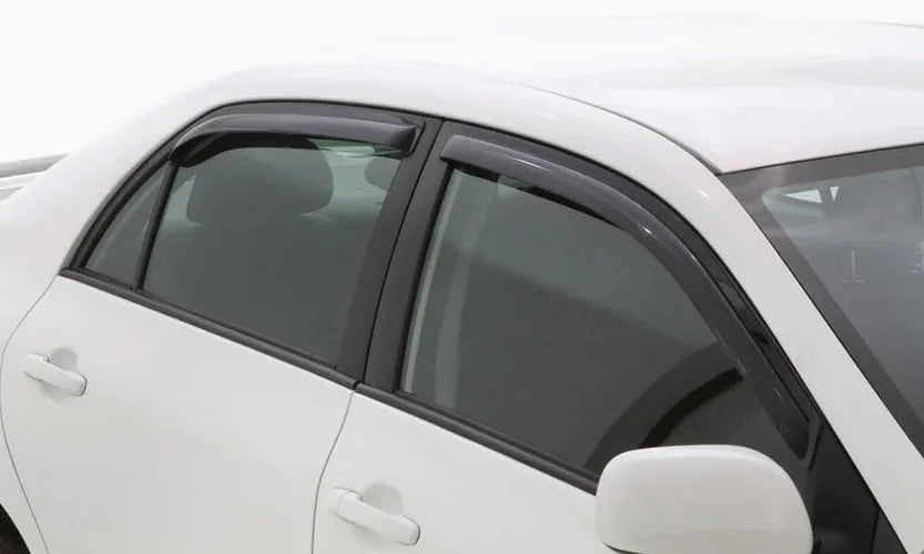 AVS 12-18 Chevy Sonic Hatch (5 Door) Ventvisor Front & Rear Window Deflectors 4pc - Smoke - Side View