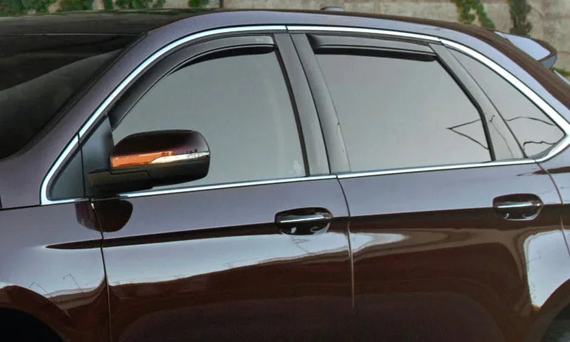 AVS 98-01 GMC Envoy Ventvisor In-Channel Front & Rear Window Deflectors 4pc - Smoke - Additional View 8