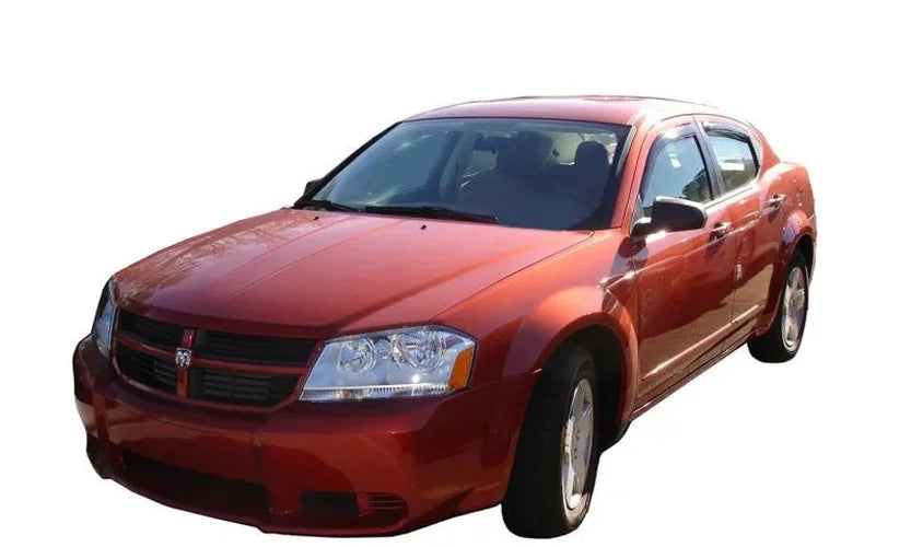 AVS 14-18 Mazda 3 Hatch Ventvisor In-Channel Front & Rear Window Deflectors 4pc - Smoke - Back View