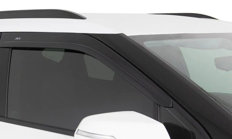 AVS Ventvisor Low Profile Window Deflectors 2pc - Smoke fits 2007-2017 Jeep Wrangler / 2018 Jeep Wrangler JK - Side View