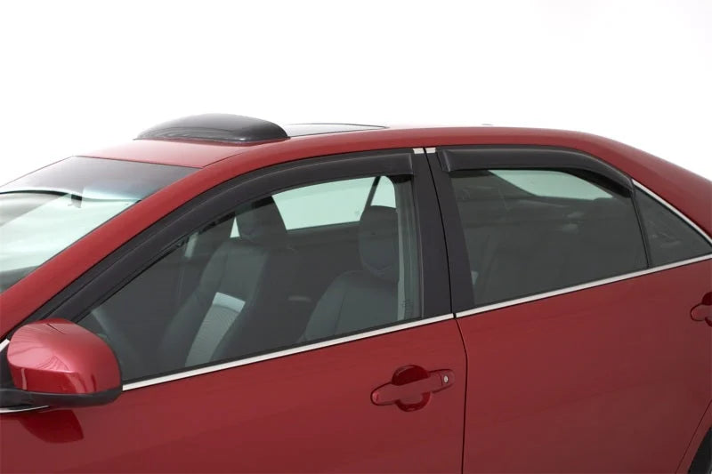 AVS Ventvisor Outside Mount Window Deflectors - Smoke fits 1984-1986 1988-1992 Toyota Corolla - Side View