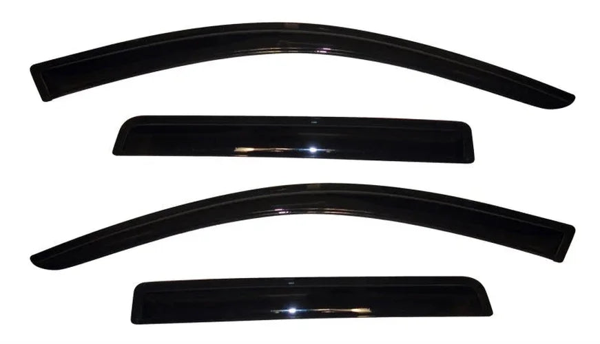 AVS 11-18 Mitsubishi Outlander (Excl. Sport) Ventvisor Outside Mount Window Deflectors 4pc - Smoke - Detail View