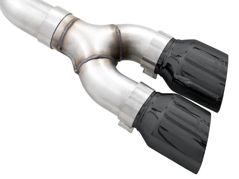 AWE 0FG 21+ Ford F150 Dual Side Exit Cat-Back Exhaust - 4.5in Diamond Black Tips - Additional View 9