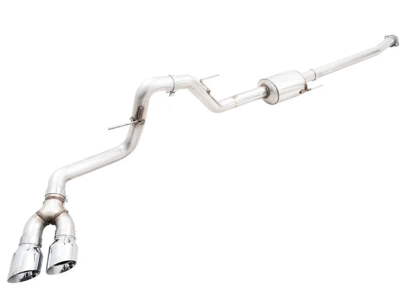 AWE 0FG 21+ Ford F150 Dual Side Exit Cat-Back Exhaust- 4.5in Chrome Silver Tips - Main Product View