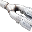 Load image into Gallery viewer, AWE 0FG 21+ Ford F150 Dual Side Exit Cat-Back Exhaust- 4.5in Chrome Silver Tips - Additional View 7