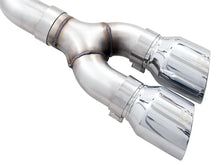 Load image into Gallery viewer, AWE 0FG 21+ Ford F150 Dual Side Exit Cat-Back Exhaust- 4.5in Chrome Silver Tips - Additional View 7