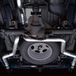 Load image into Gallery viewer, AWE 0FG 21+ Ford F150 Dual Split Rear Cat-Back Exhaust- 5in Diamond Black Tips - Side View