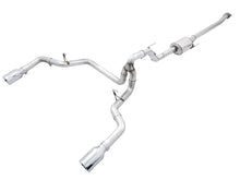 Load image into Gallery viewer, AWE 0FG 21+ Ford F150 Dual Split Rear Exhaust - 5in Chrome Silver Tips - Main Product View