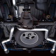 Load image into Gallery viewer, AWE 0FG 21+ Ford F150 Dual Split Rear Exhaust - 5in Chrome Silver Tips - Additional View 5
