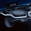 Load image into Gallery viewer, AWE 0FG 21+ Ford F150 Dual Split Rear Exhaust - 5in Chrome Silver Tips - Additional View 7