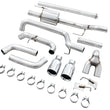 Load image into Gallery viewer, AWE 0FG 21+ Ford F150 Dual Split Rear Exhaust - 5in Chrome Silver Tips - Additional View 9